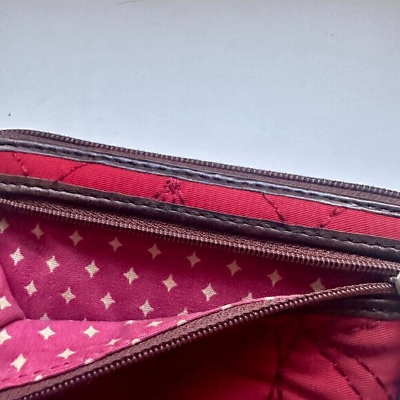 Fossil Key-Per Red Quilted Wristlet Wallet - Picture 4 of 5